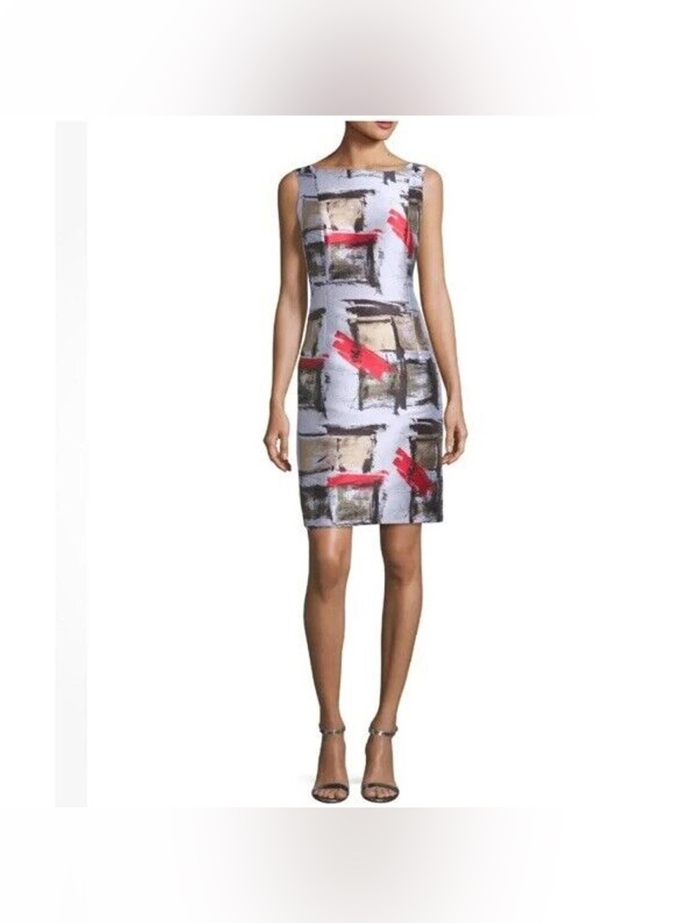 Lafayette 148 New York Faith Sleeveless Jacquard Sheath Dress Women’s Size 0